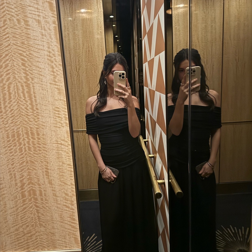 Lovers + Friends Black Strapless Dress